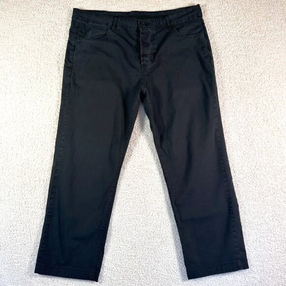 James Perse Other - James Perse Mens 5 Pocket Pants Garment Dyed Yarn Size 34 (36x25) Crop Black Lux